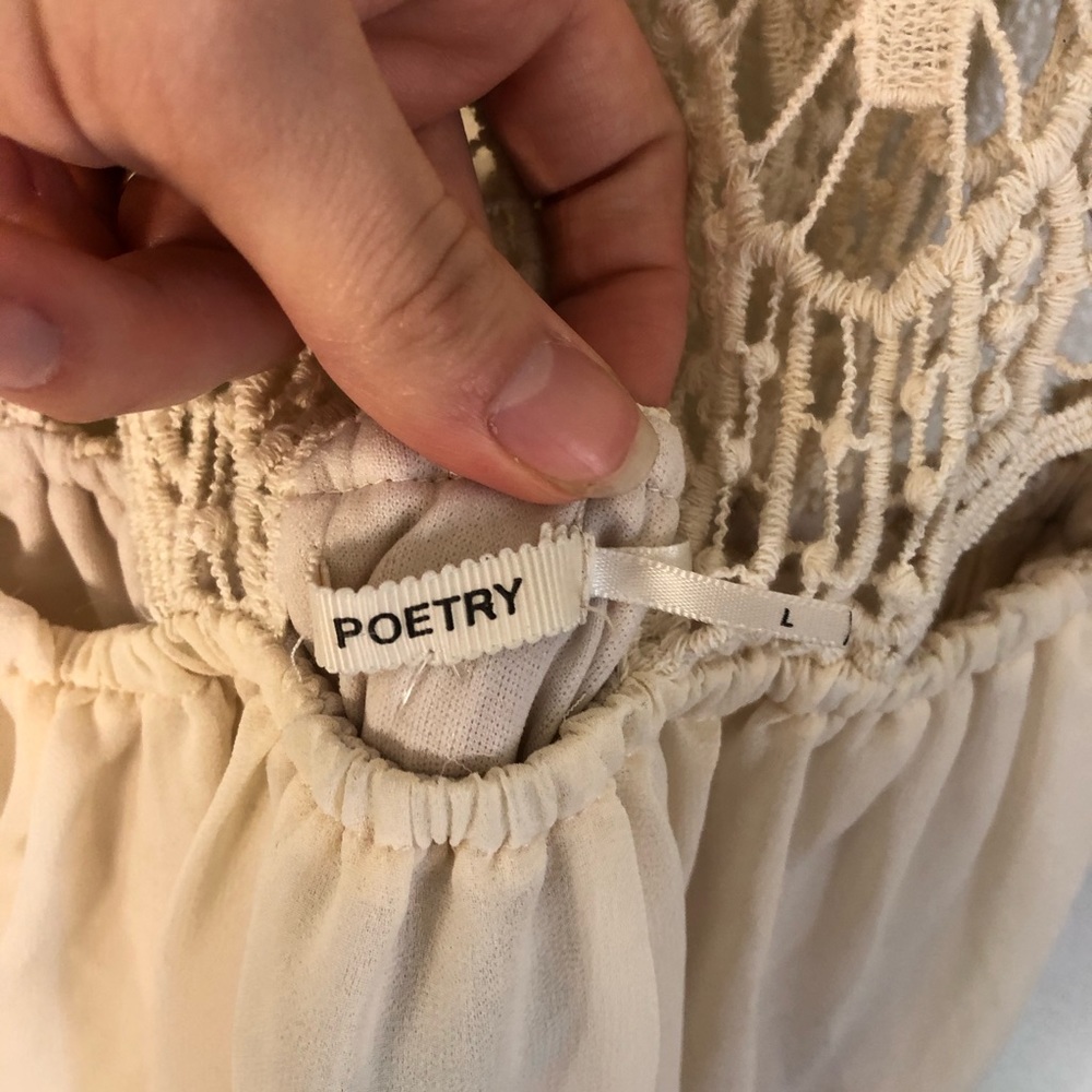 Poetry Cream White Lace Maxi Dress - Picture 9 of 10